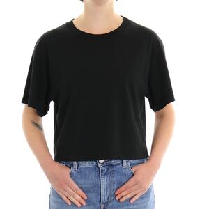 T-SHIRT CROP NERO